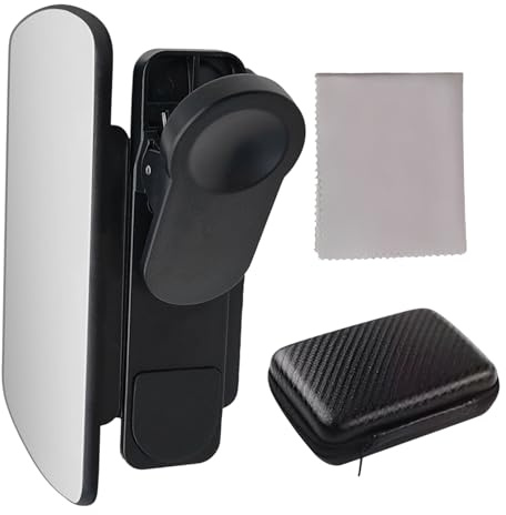 Tyinerc Spegelreflektor clip-kit för smarttelefonkamera - spegel för mobiltelefon, HD-tillbehör för kvinnor, män, fotografer, utomhus, camping och inomhus