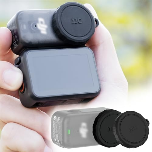 JJC Silicone Osmo Nano Lens Cap Set,2 Pack Lightweight Protective Lens Cover for DJI Osmo Nano,2 Soft Cap for DJI Osmonano Standard Combo Silicone Cover with Antiloss String Action Camera Accessories