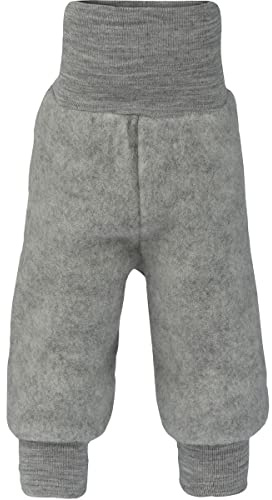 Engel Organic Merino Wool Fleece Baby Trousers (86/92 (16-24 Months), Grey)