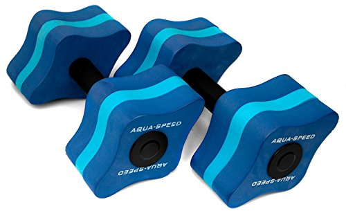Aqua Speed Wasser Hanteln für Erwachsene I Schwimmhanteln Aqua Aerobic I Fitness I Hantel Wassergymnastik I Wassersport I Aquafitness I Wasserhanteln Training im Pool I Übungen I Eva-Schaum