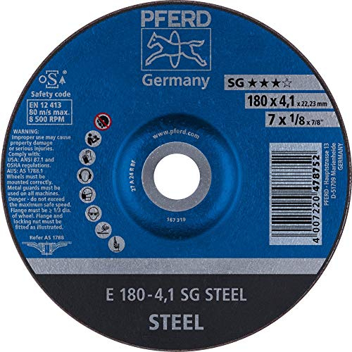 10 x PFERD Schruppscheibe E 180-4,1 SG STEEL| Art.: 62217426