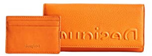 Desigual womens Mone_half Logo Mariona Reisezubeh r Brieftasche, Orange, Einheitsgröße EU