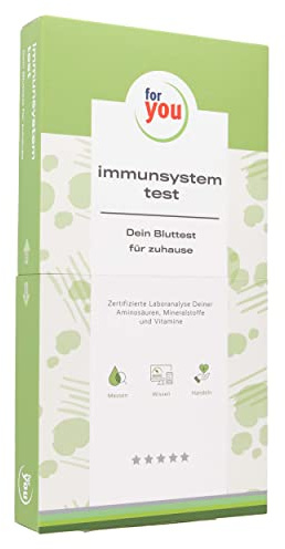 for you Immunsystem-Test für Zuhause – Testkit für Immunvitalstoffe mit zertifizierter Laboranalyse – Ergebnisbericht mit Ernährungstipps & Dosierungsempfehlungen