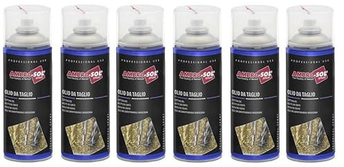 Bomboletta Olio da Taglio per Officina Spray 400ml olio lubrificante professionale, spray per il taglio di metalli dolci e duri, protegge lame e tornio, Made in Italy (6)