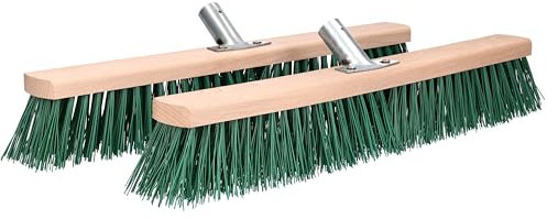 ToolSpace 2x Sweeping Brush 50 Cm For Roads And Paving, Road Broom, For Outdoor Use, Garden Broom, Brush