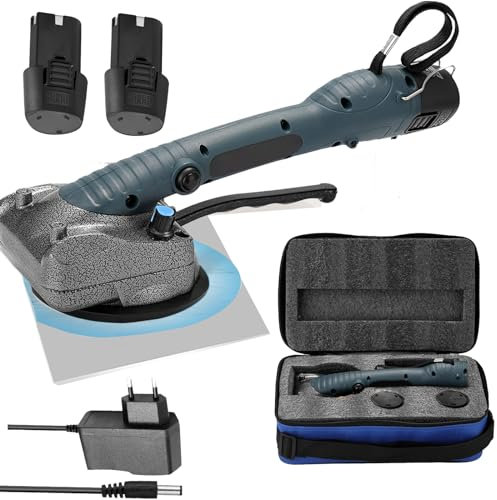 Machine à Carreler, Vibrateur De Carrelage électrique Avec Ventouse 105x105mm 5 Vitesses Nivellement Automatique Réglable Capacité De 60kg Machine à Carrelage Adaptée Aux Carreaux De 0,3 à 0,8 M