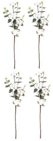 ABOOFAN 4er-Pack Kunstpflanzen Künstliche Grüne Stiele Kunstgras-Ornamente Material Zum Blumenarrangieren Als Heimdekoration