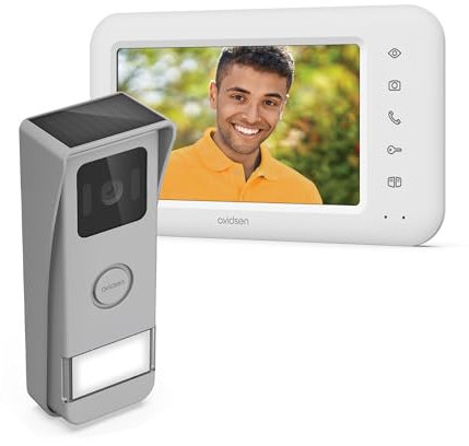 Videocitofono Wireless Autoalimentato con Pannello Solare Monofamiliare 7'' Elia Solar Wave