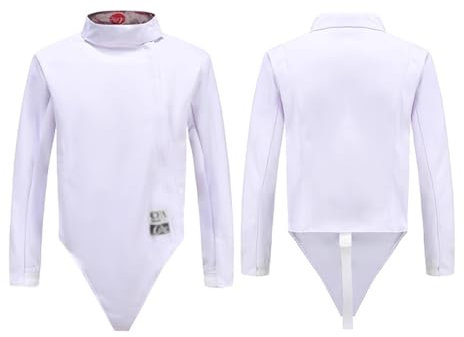 FSADYANG Fechtuniform, Fechtsportuniformanzug, Unisex-Fechtuniformanzug, 450N-Fechtausrüstungsset, Weste/Jacke/Hose, Degen, Pannensicher(38)