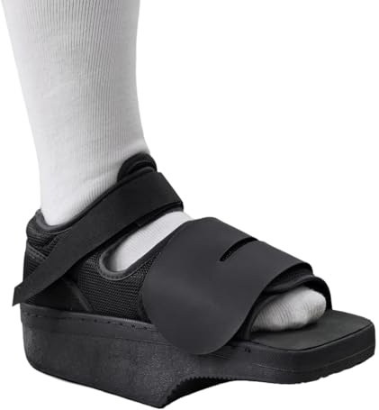 Lixinsunbu Scarpa da scaricamento dell'avampiede, leggera, con cuscinetto, per dita rotte, fratture del metatarso, alluce valgo, dita a martello, per donne e uomini (XL)