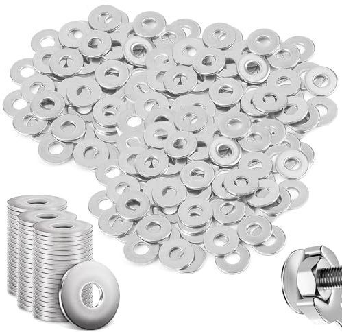 150 Pezzi Rondelle Acciaio Inox, M5 Rondelle Guarnizione Piatta, Rondella Viti, Rondella Inox 304, Rondelle Piane, Rondelle Piatte per Viti Bulloni Riparazioni