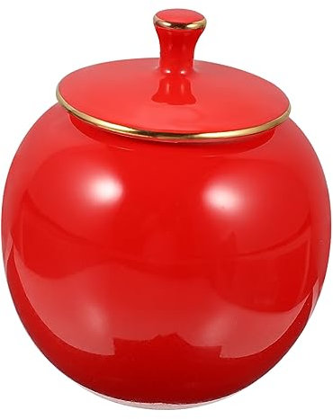HOLIDYOYO Tarro De Cerámico Tapa Jarra De Almacenamiento Para y Dulces Diseño Vintage y Decorativo Para