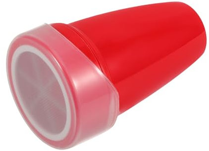 FUNOMOCYA Handheld Kitchen Flour Sifter Fine Mesh for Baking, Powdered Sugar and Cocoa Shaker, Red Small Fine Mesh Sieve for Home Baking and Dusting
