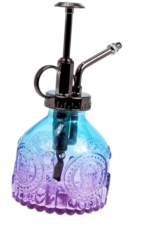 CLISPEED Pulverizador De Agua De Vidrio Vintage Rociador De Plantas para Regado De Macetas Botella Rociadora De Niebla para Flores como Obsequio De Inauguración De Casa Hogar