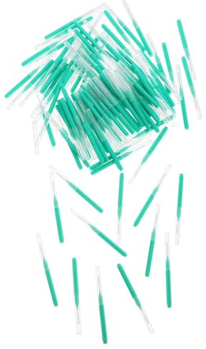 LRXIYODE 100 piezas Cepillos Interdentales para Brackets Cepillos Portátiles para Limpieza Bucal y Precisa Multiusos para Dientes Teclados y Diseño Compacto para Viaje