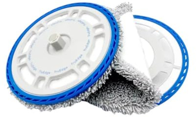 JOYSOG Mop Cloths with Replacement Holder for Deebot T30S Combo /T30 Pro Robot Vacuum Wiping Cloths with Spare Holder Accessories(2 Set)