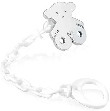 TOUS Schnullerbox mit großem Bär-Motiv, aus Sterlingsilber, Kollektion Sweet Dolls