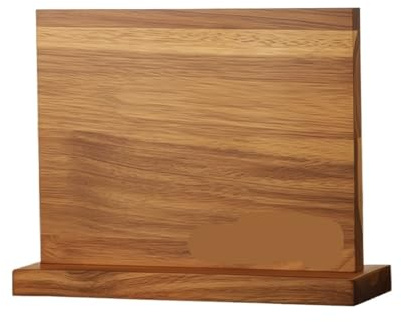 Acacia Wooden Magnetic Knife Block Holder Home Kitchen Stands with Strong Enhanced Multifunctional Storage(Knife blockB)