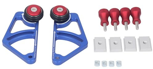 Guide à Rouleaux pour Scie sur Table, Alimentation en Bois avec 2 Rouleaux et 8 Glissières, Outil de Pressage en Alliage d'Aluminium, Hauteur Réglable pour Scie à Ruban et Machine