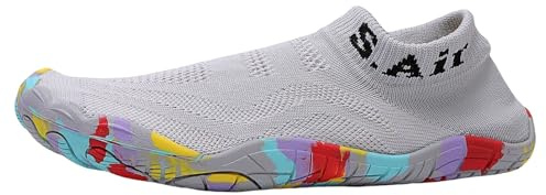 Zapatos descalzos unisex para mujer y hombre, zapatos acuáticos, zapatos de senderismo, natación, zapatos descalzos, sandalias de trekking, sandalias con cordones, sin atar, calcetines de verano