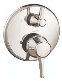 hansgrohe Ecostat Classic Thermostatic Shower Valve Trim with Temperature Control in Polished Nickel, 15752831