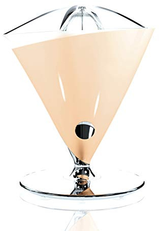 BUGATTI, Vita, Electric Juicer with Blown Tempered Glass Jug Included, Capacity 0.6 liters, Stainless Steel Filter, 80 W (Cream)
