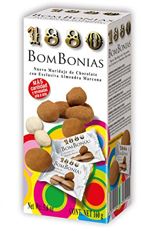 1880 Amandes Caramélisées Enrobées de Chocolat Blanc/Saupoudrées de Cacao/Emballage Individuel/Collation de Qualité Suprême 160 g 1 Unité