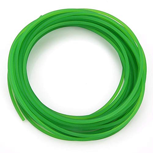Walfront PU-Getrieberiemen, Hochleistungs-Urethan-Rundriemen, grüne raue Oberfläche, PU-Polyurethan, runder Riemen für Antriebsgetriebe (3 mm x 10 m)