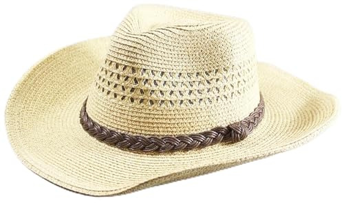 ATARSM Herren Sonnenhut Mann Strohhut Breite Krempe Strand Faltbare Kappe Big Bone Herren Plus Size Fedora Hut 58Cm 60Cm 62Cm