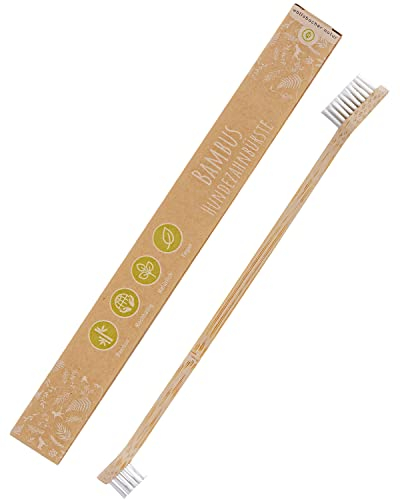 2-in-1 Katzen Zahnbürste und Hunde Zahnbürste - Umweltfreundliche Bambus Zahnbürste für Haustiere - Nachhaltige Zahnpflege