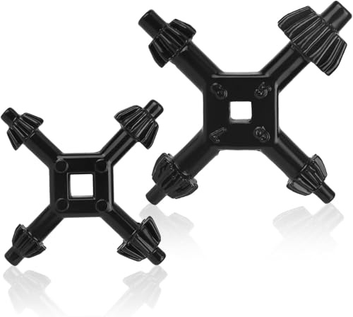 Bestgle Llave de mandril de prensa 4 en 1 multifunción universal llave de cruz combinación para herramientas eléctricas de taladro, juego de 2