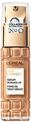 L'Oréal Paris Serum in Make up für reife Haut, Flüssige Foundation mit LSF 24, Für einen strahlenden Teint, Age Perfect, Nr. 240 Beige, 30ml
