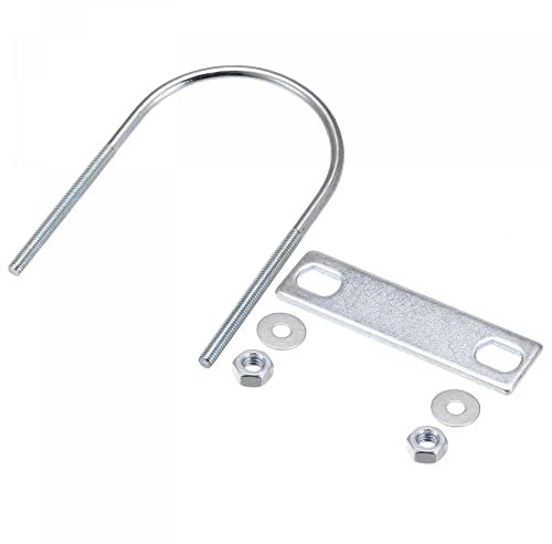 sourcing map U Bolts 2 Sets (M6x70x120mm), Round U Bolt Steel with Accessories - for Construction, Pipe