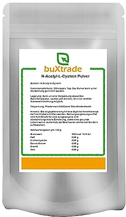 N-Acetyl-L-Cystein Pulver | Non-GMO | NAC | L-Cystein | Buxtrade | verschiedene Mengen (250 g)