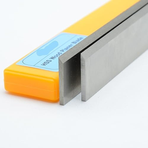 JWOO Lames de raboteuse HSS 300x30x3mm, Ensemble de Couteaux de jonction, épaisseur réaffûtable, Accessoires for Outils électriques for Le Travail du Bois, 2 pièces