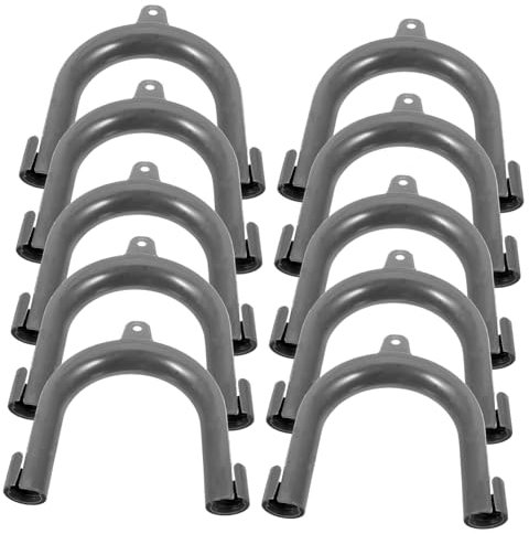 OKUMEYR 10pcs Flexible Washing Machine Hose Clip Holder U-Shaped Card Hooks Material Prevent Clogging