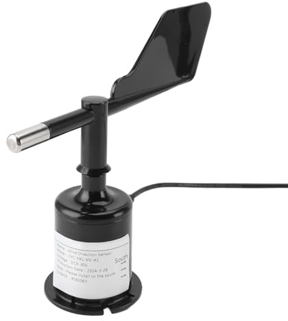 Pyhodi Indicateurs de Direction du Vent Capteur de Direction du Vent, Omnidirectionnel 360 Degrés DC9-30 V 4-20 MA ABS, Coque de Dispositif de Mesure du Vent pour la Météorologie,