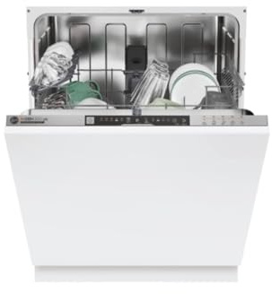Hoover H-DRY 300 LITE HI3E9E0S-80 Fully Integrated Standard Dishwasher - Silver Control Panel with Fixed Door Fixing Kit - E Rated