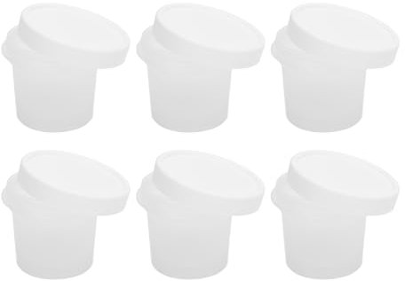 Heat Resistant Dessert Cups PP Plastic Pudding Cups for Pudding Yogurt Ice Cream Fruit for Party (200ML)