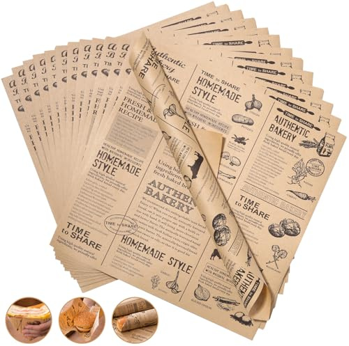150 Blatt Käsepapier, Wasserdicht und Öl Burger Papier, 25 x 25cm Pommes Papier für Korb, Sandwich Wrap für Burger, Butterbrot, Käse, Lebensmittelkorb Liner