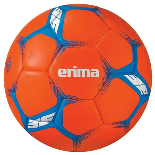 Erima FLASH Junior Pallone da Pallamano (7202506), arancione/blu, 00