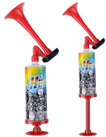 CHUNLINLAODA 2 Stück Air Horn Laut Air Horn Luftdruck-Fanfare Handheld Luftdruck Fanfa/re Pumpe Klassische Ai/r Horns signalhorn Krachmacher Signal Hor/n für Fussball Fanfare Druckluft