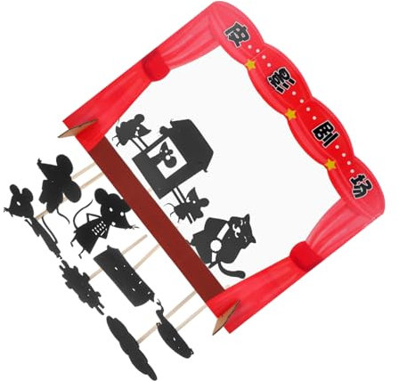Vaguelly Schattenpuppenvolk Marionettenpuppe Für Junge Mädchen DIY-schattenpuppenspielzeug Mit Puppentheater Für Vorschullernen Und Familiengeschichtenerzählbrettspiel Verschiedene