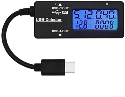 YB26D-A+C Compteur USB avec écran LCD pour mesurer la tension, le courant et l'énergie