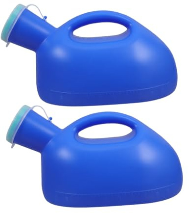 POPETPOP 2pièces Urinoir Portable pour Hommes Bouteille Couvercle Hermétique Réservoir Urinaire Réutilisable pour Voyages et Camping