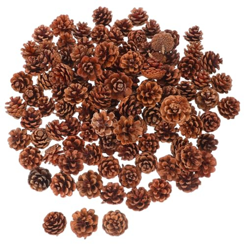 Cabilock 130 Piezas Unidades de Mini Piñas Naturales para Decoración Navideña y Otoño Adornos Rústicos para Manualidades Relleno de Jarrones y Centros de Mesa para Acción de Gracias y