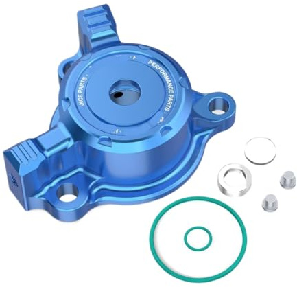 Coperchio trasparente per filtro olio compatibile con YFZ450R 2009-2024 YFZ450X WR250F WR450F YZ250F YZ450F(Blue)