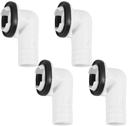 Veemoon 4pcs Air Conditioner Drain Hose Connectors 1.6cm Fitting for Split and Window Units, Leak-proof Drain Hose Adapters for Ac Parts Accessories in Heating and Cooling Systems