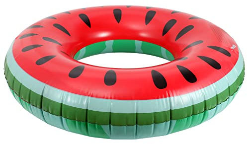 MoKo Aufblasbarer Schwimmring, Erwachsene Schwimmreifen, Wassermelone