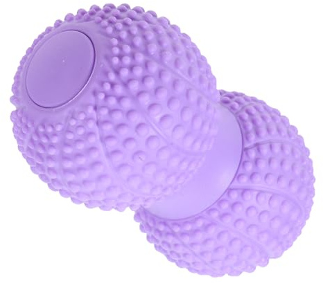 UPKOCH Peanut Massage Ball Double Lacrosse Fascia Massage Tool for Foot and Neck Muscle Relief for Deep Tissue Therapy and Myofascial Release Lavender